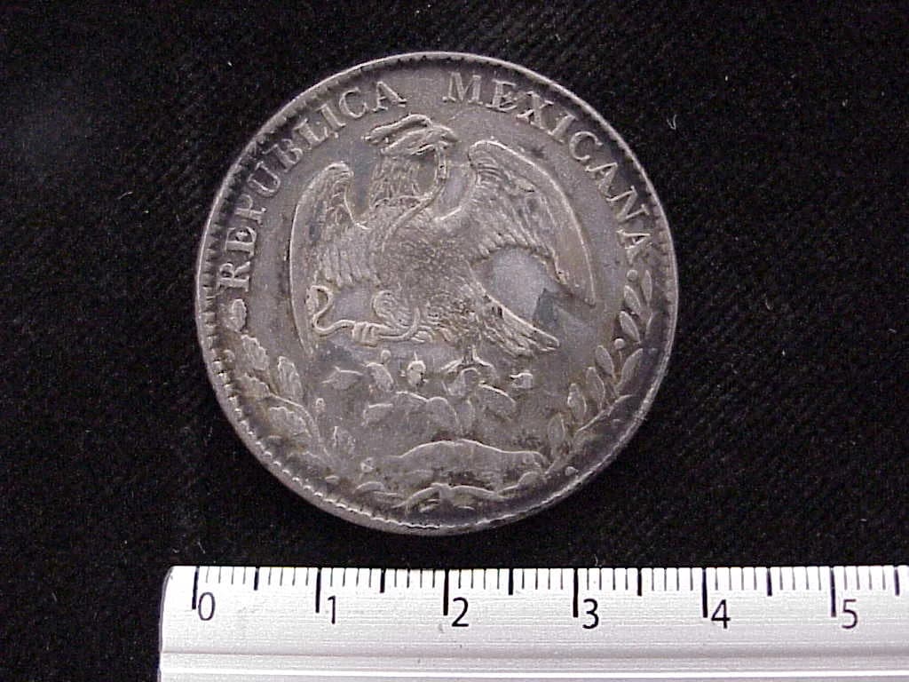 8 Plata 1884 . Inventario Banxico 7005 (reverso)