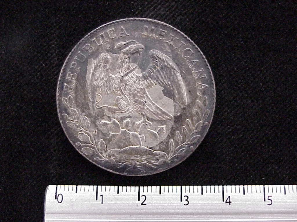8 Plata 1889 . Inventario Banxico 7026 (reverso)