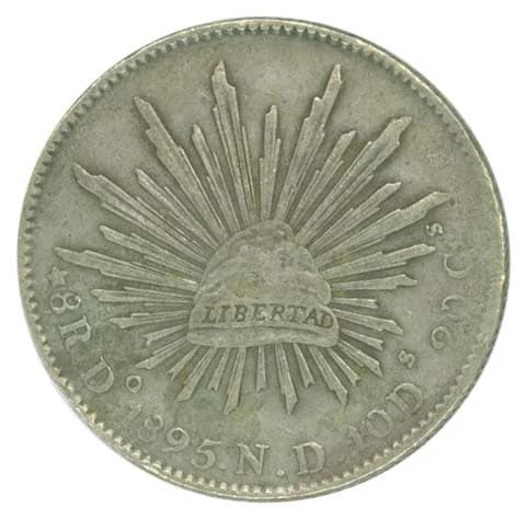 8 Plata 1895 . Inventario Banxico 23532 (reverso)