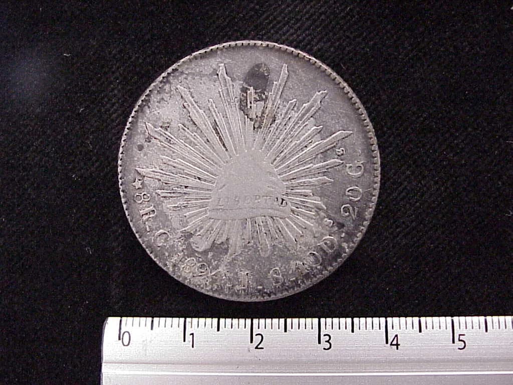 8 Plata 1894 . Inventario Banxico 7526 (reverso)