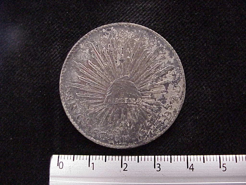 8 Plata 1878 . Inventario Banxico 8219 (reverso)