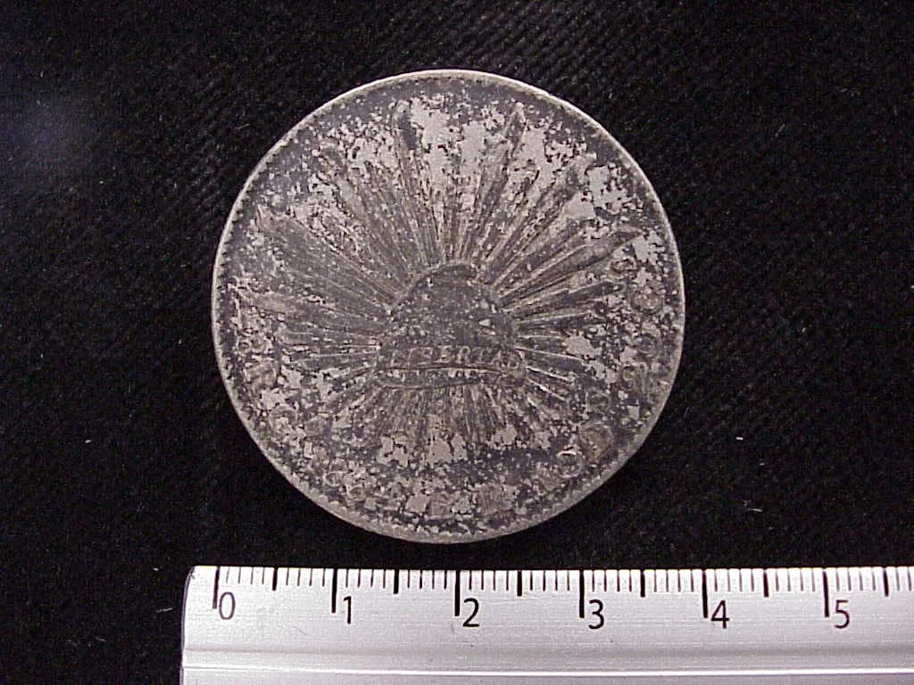 8 Plata 1884 . Inventario Banxico 8244 (reverso)