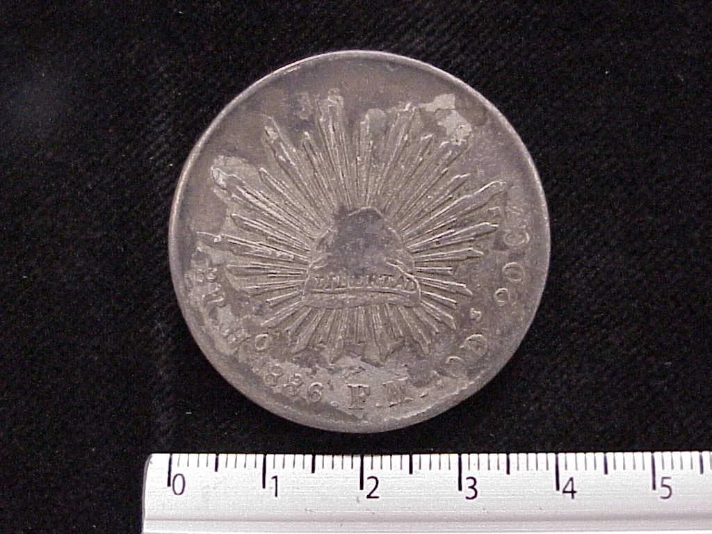 8 Plata 1887 . Inventario Banxico 9219 (reverso)