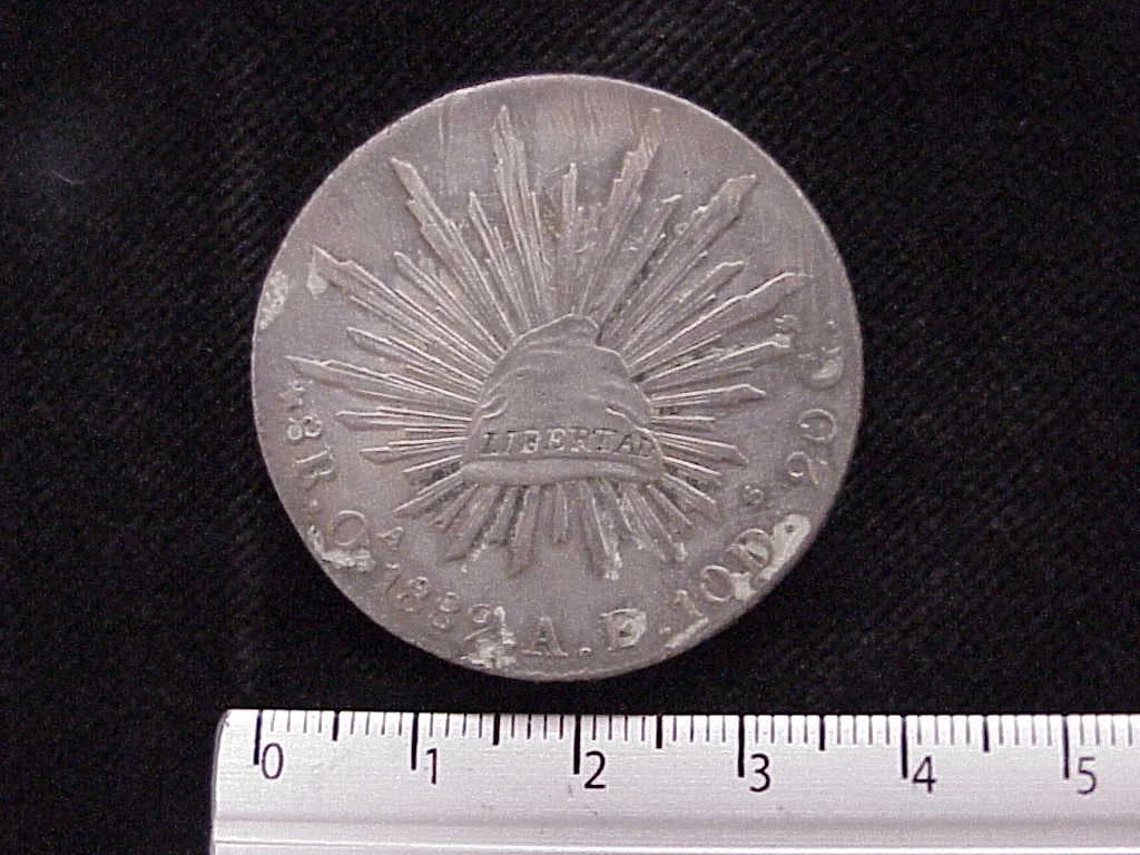 8 Plata 1889 . Inventario Banxico 9461 (reverso)