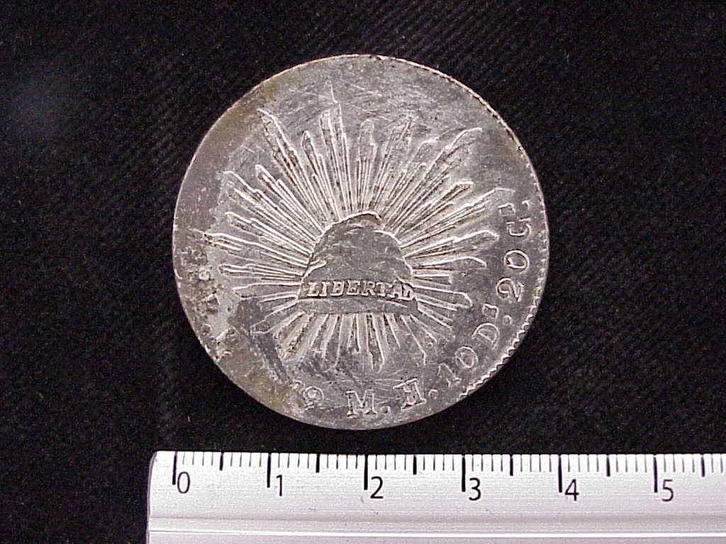 8 Plata 1879 . Inventario Banxico 9643 (reverso)