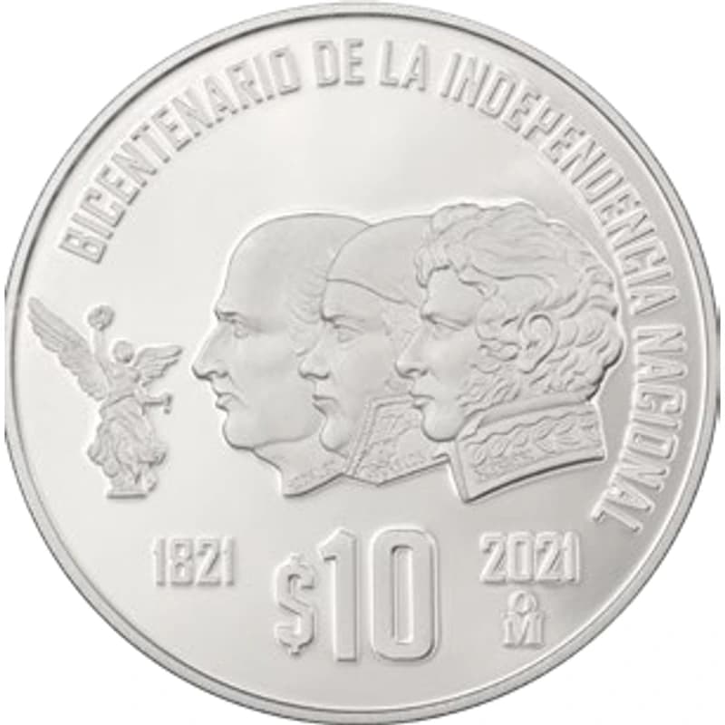 Bicentenario de la Independencia Nacional 1 oz plata