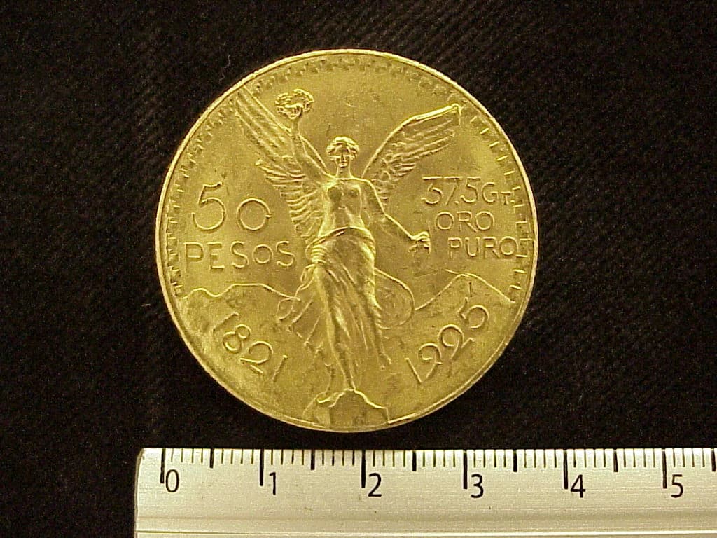 Centenario 50 Pesos Oro 1925 · Reverso