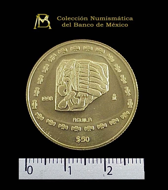 Centenario 50 Pesos Oro 1998 · Reverso
