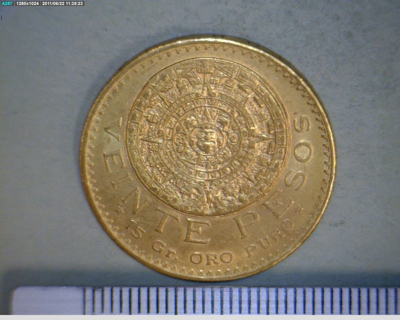 Hidalgo 20 Pesos Oro 1918 · Reverso