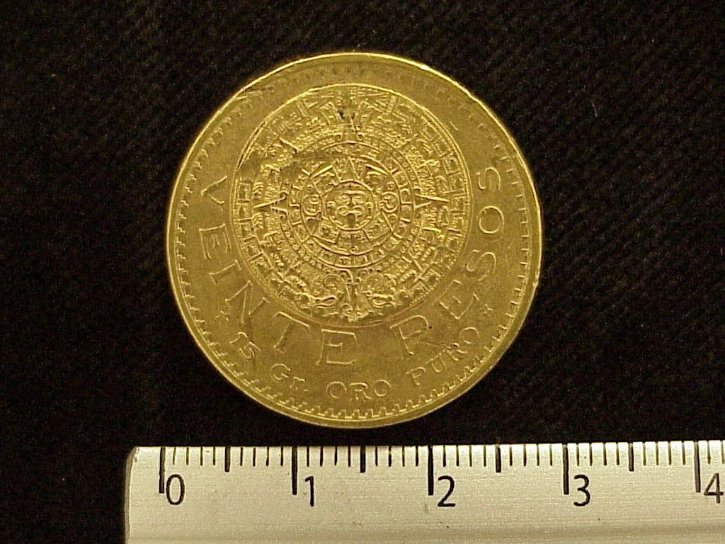 Hidalgo 20 Pesos Oro 1921 · Reverso