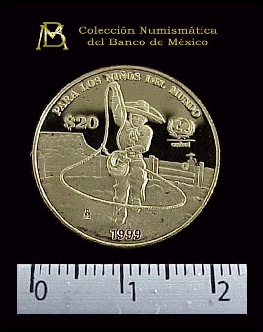 Hidalgo 20 Pesos Oro 1999 · Reverso