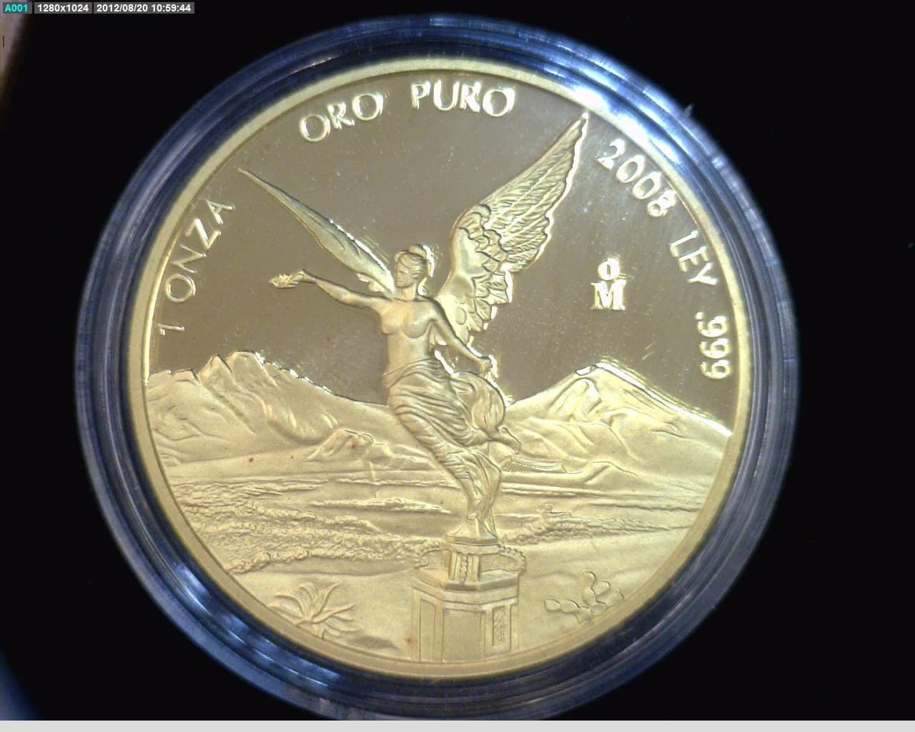 Onza Libertad Oro 2008 Proof · Reverso