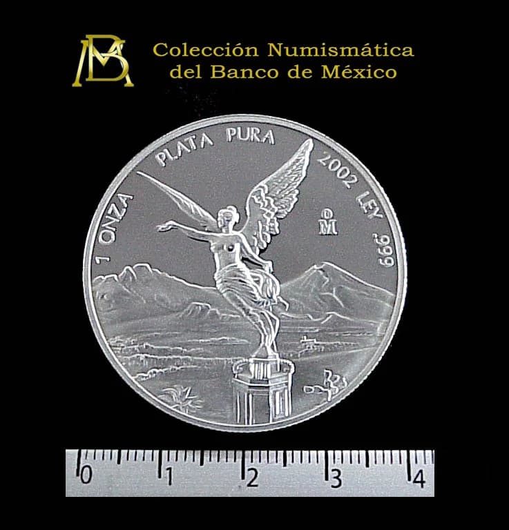 Onza Libertad Plata 2002 Proof · Reverso