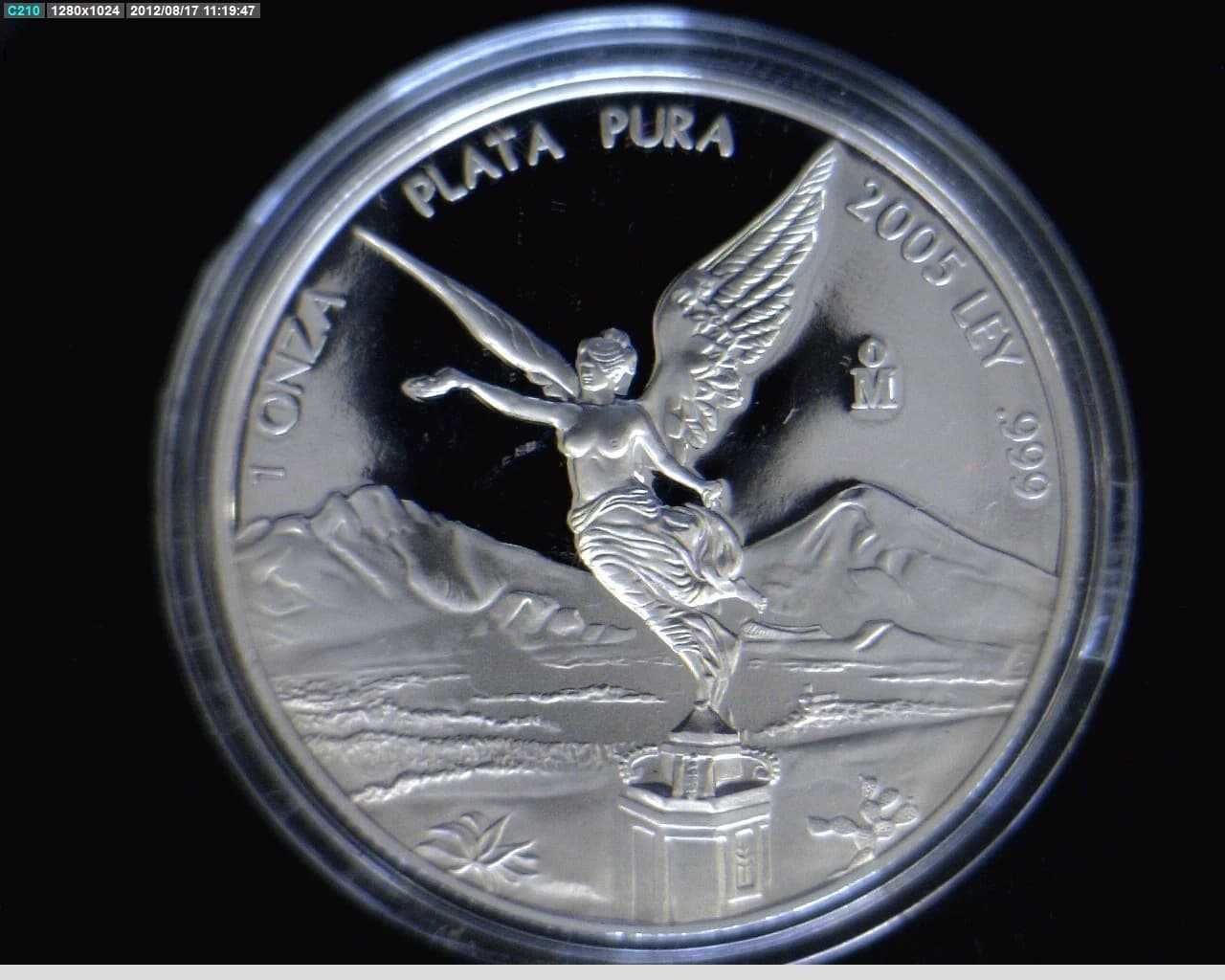 Onza Libertad Plata 2005 Proof · Reverso